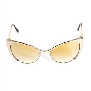 Tom Ford Natasya Gold Cat Eye Sunglasses